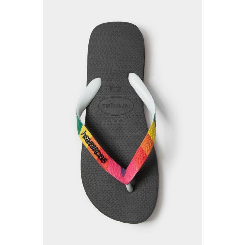 Havaianas‎ Flip Flop Size 6 Sandals Womens Multicolor Rainbow NEW